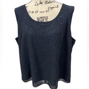 Dana Kay Elegant Sleeveless 2X Top